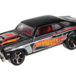 Adelaide, Australia - July 08, 2016:An isolated shot of a 1968 Chevy Nova Hot Wheels Diecast Toy Car. Hot Wheels cars made by Mattel are highly sought after collectables.